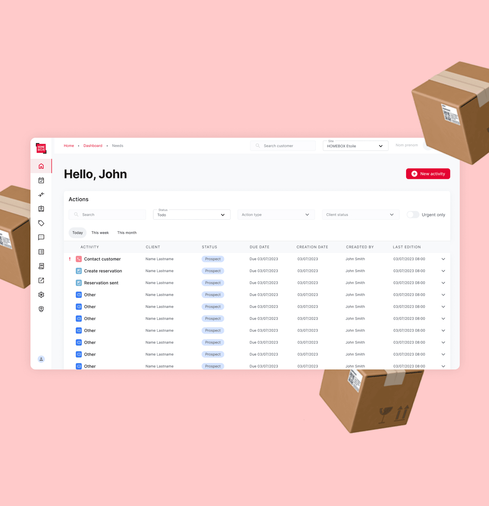 Homebox operational management tool